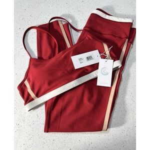 Johnny Was Calme Endurance Workout Set XL High Waisted Leggings/Large Sports Bra